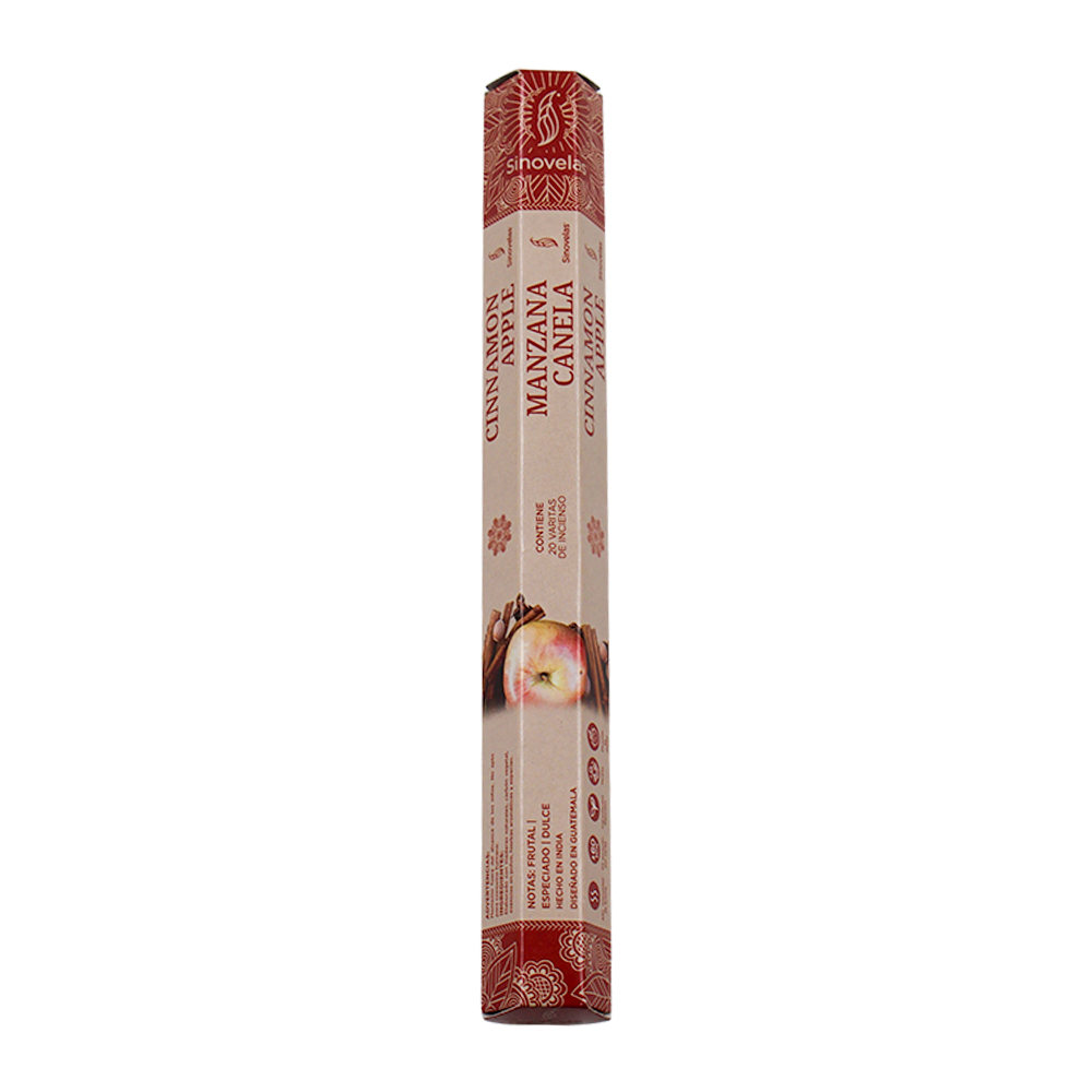 Incienso Manzana Canela Empaque Hexagonal 20 u