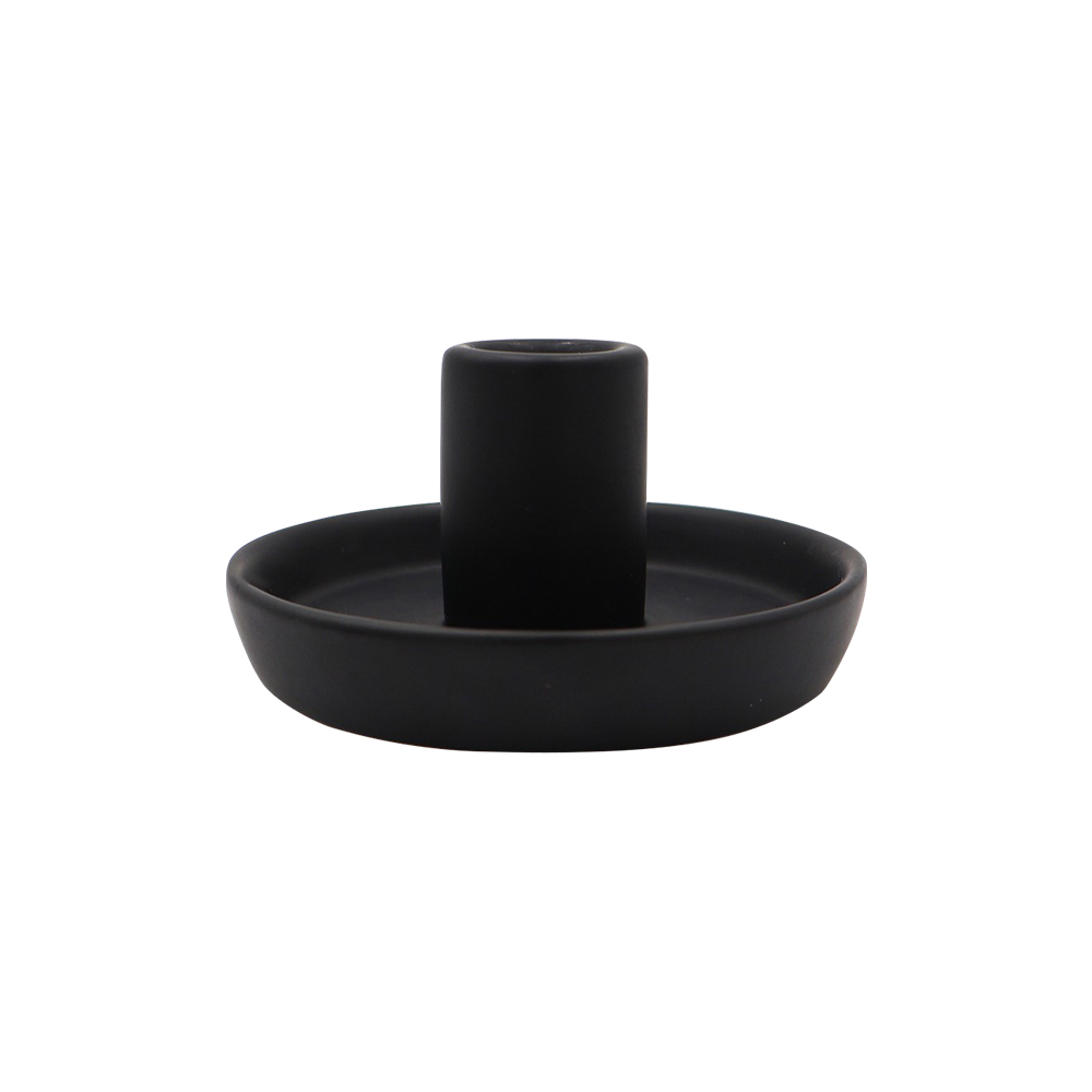 Candelero Plano Grande Negro image number 0