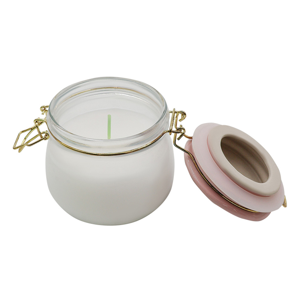 Veladora Tarro con Clip Rosado Magnolia image number 3