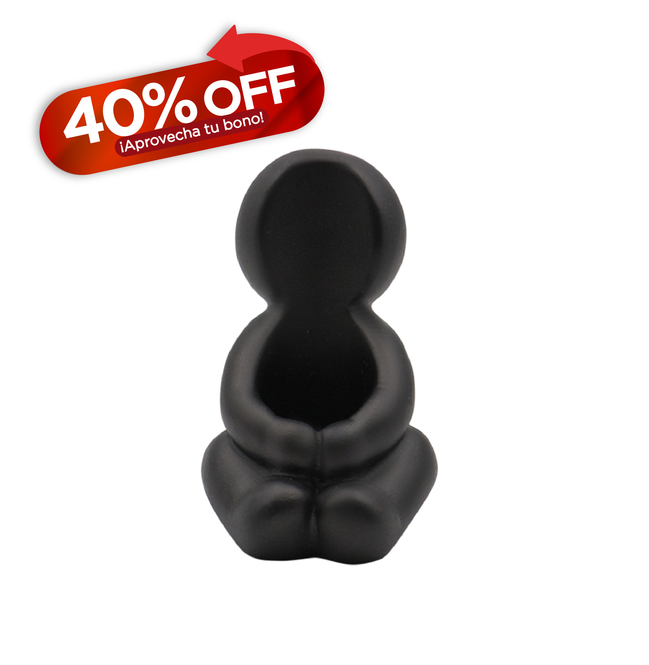 Candelero Figura Ni&ntilde;o Negro
