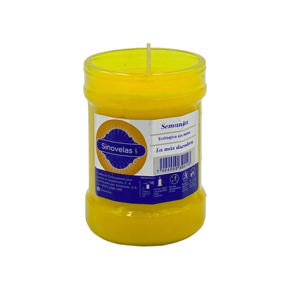 Veladora Semanita Amarilla