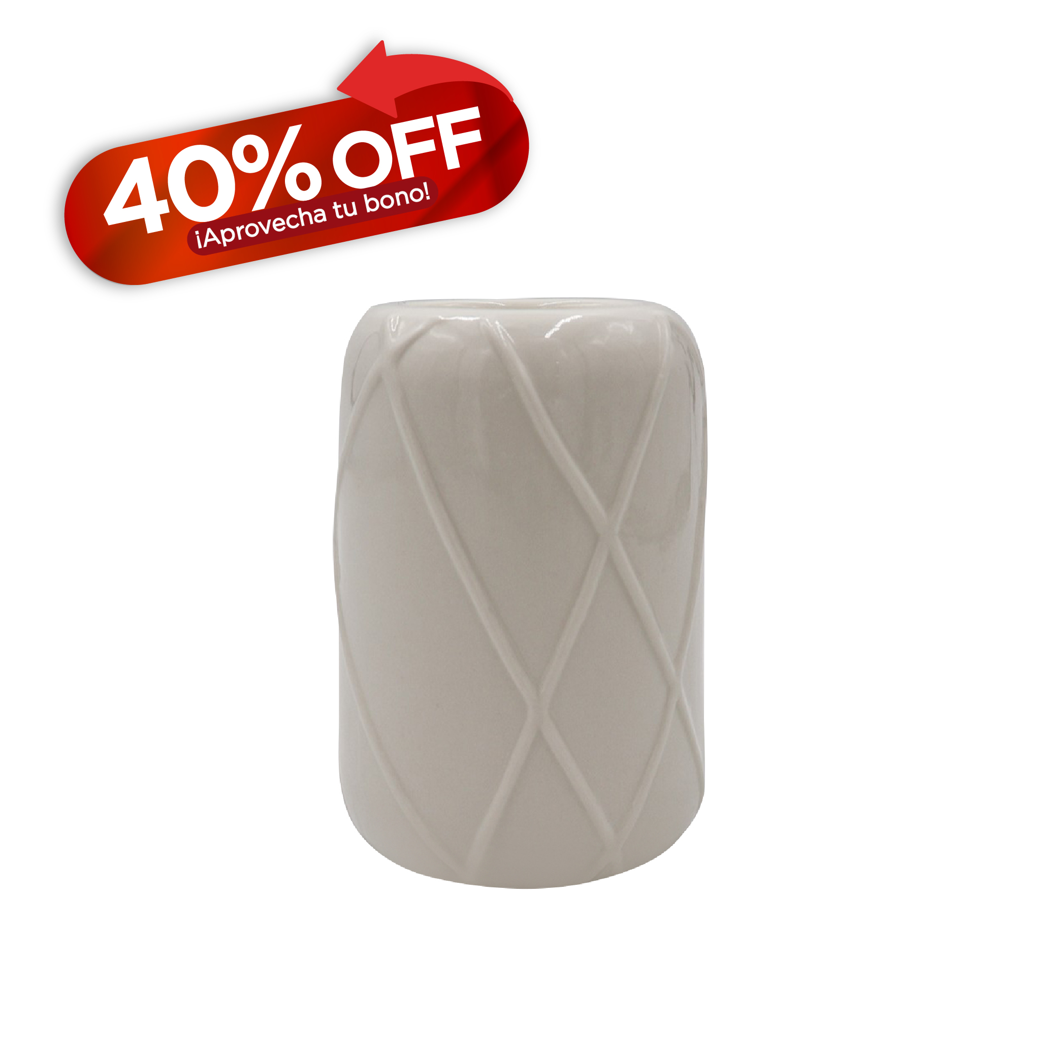 Candelero Tealight Peque&ntilde;o Blanco