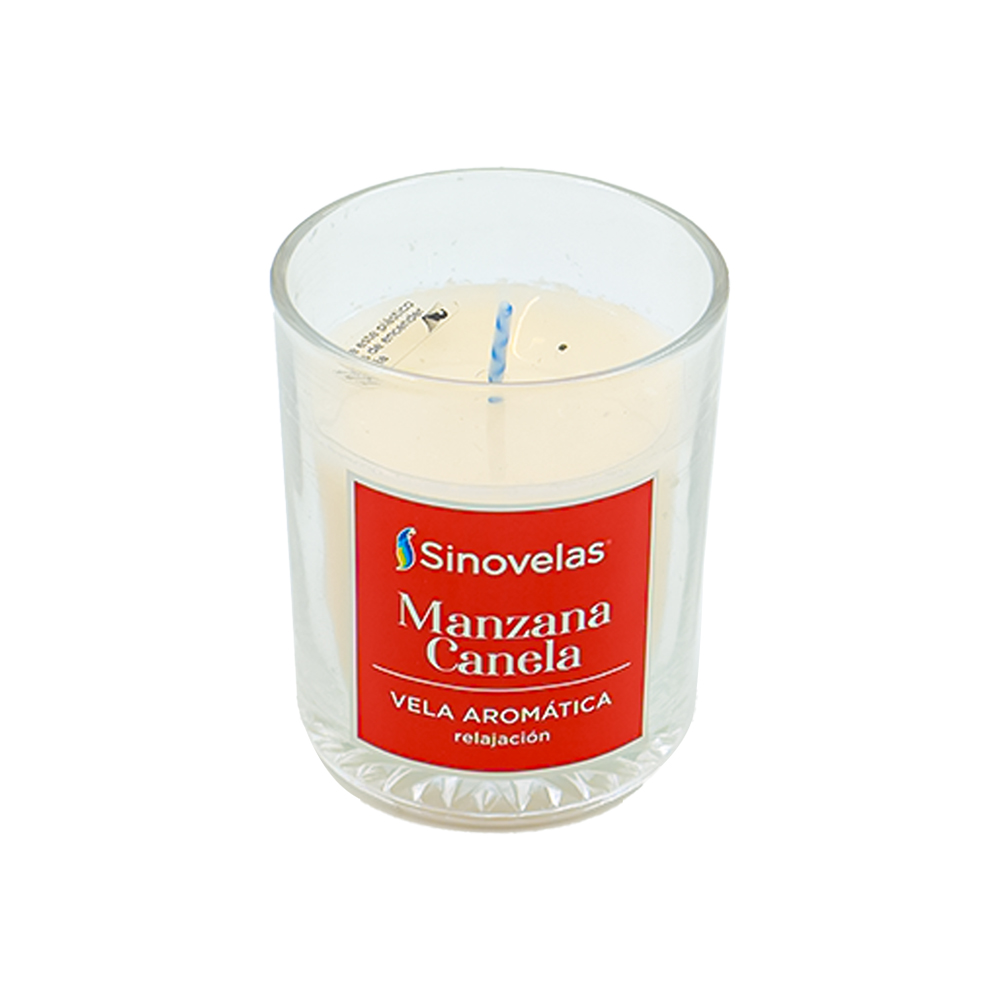 Veladora Vitrotec 4 Manzana Canela image number 2