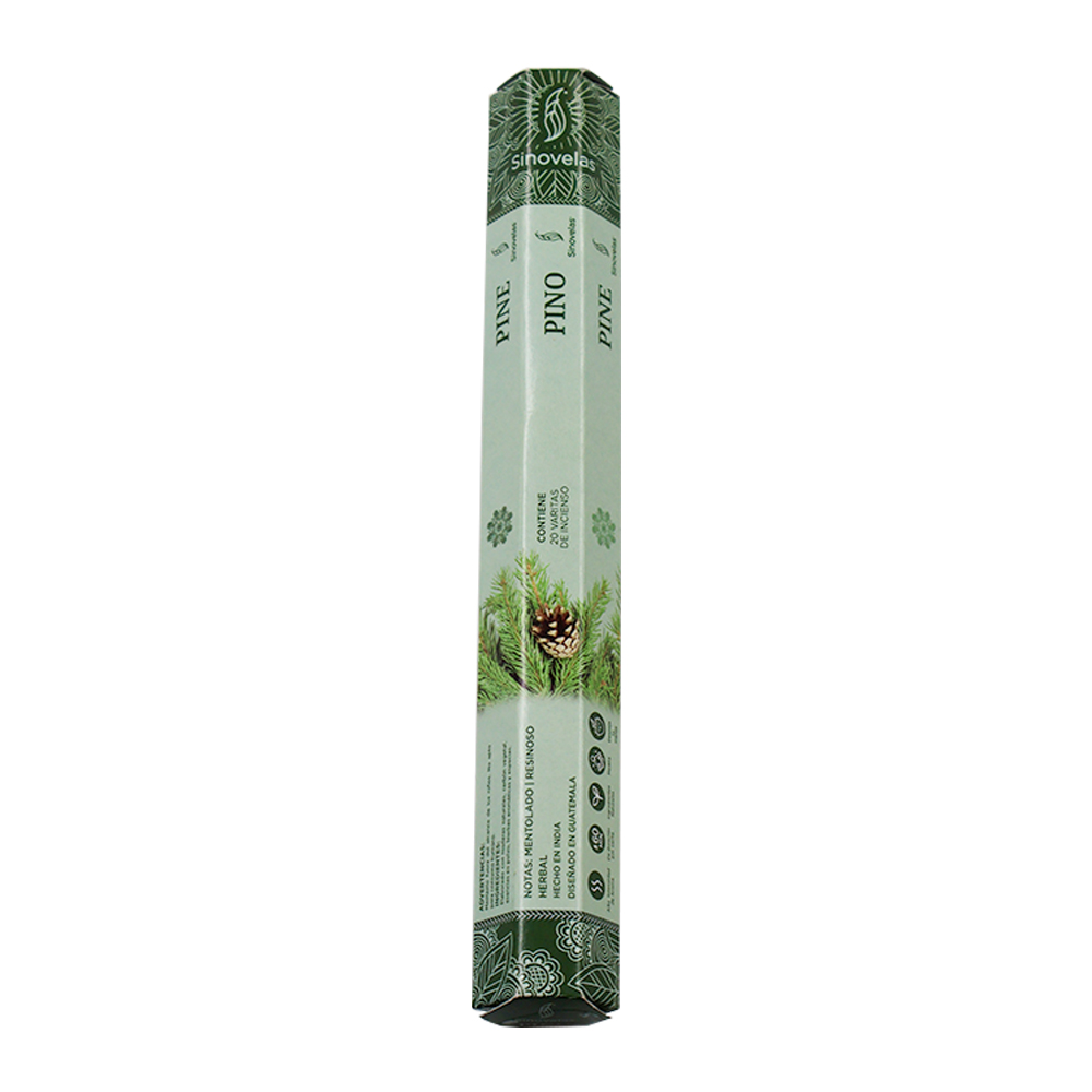 Incienso Pino Empaque Hexagonal 20 u