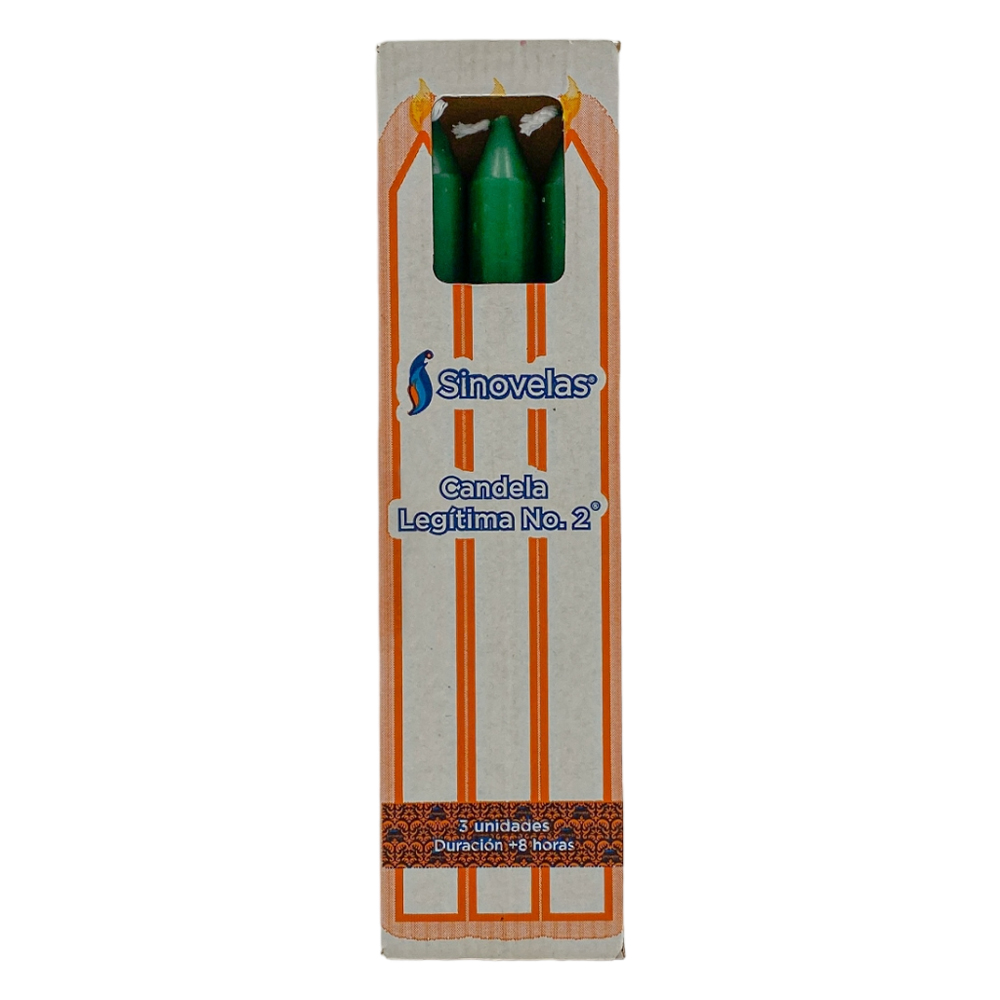 Candela Leg&iacute;tima No. 2 Verde (3 u)