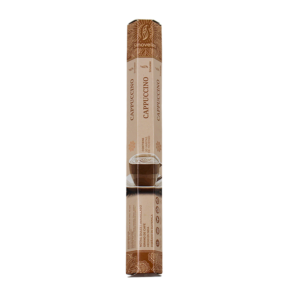 Incienso Cappuccino Empaque Hexagonal 20 u
