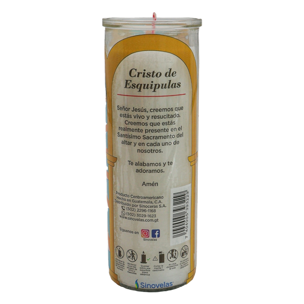 Veladora Vitro 077 Cristo Negro de Esquipulas image number 2
