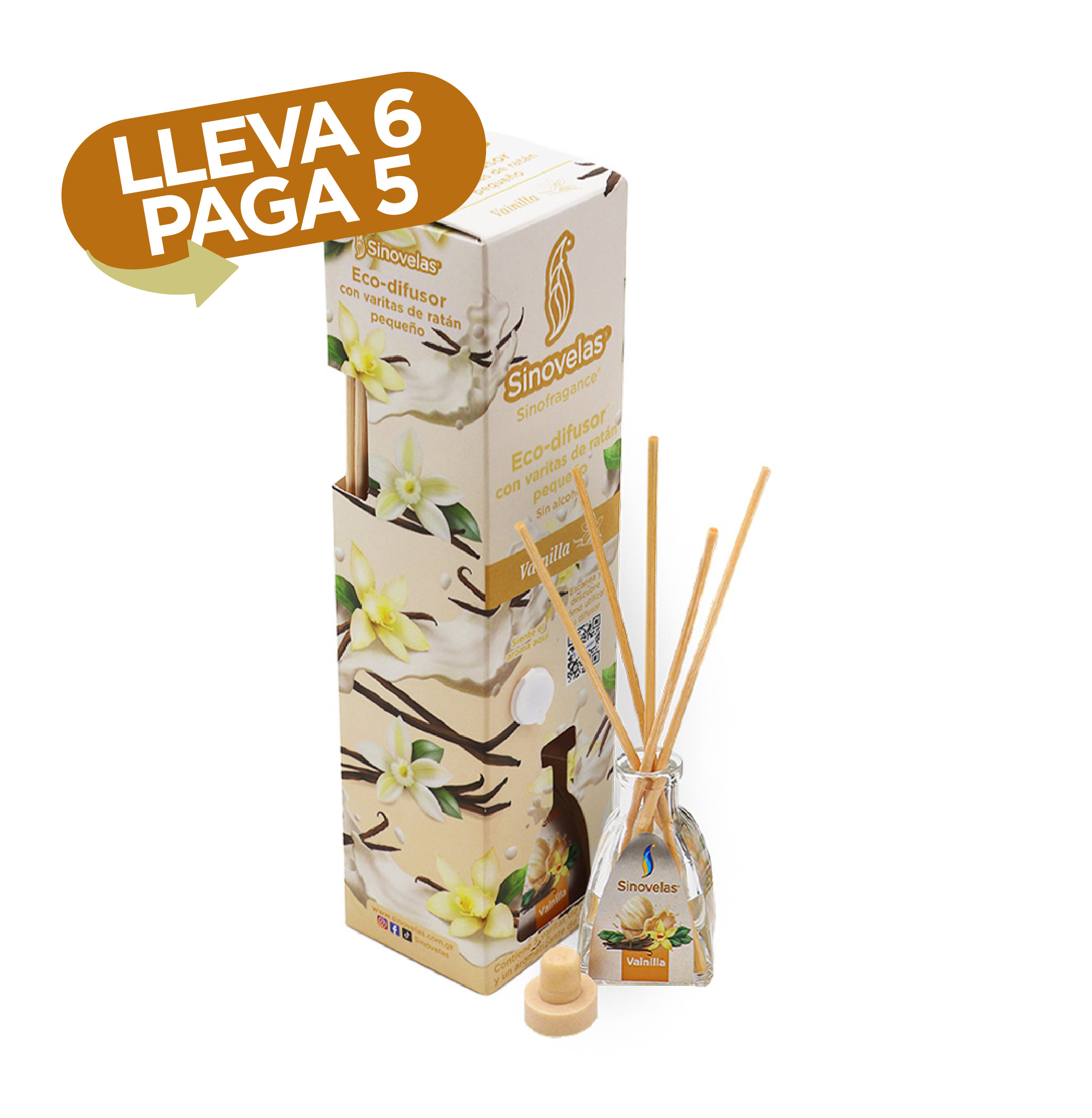 Eco Difusor Peque&ntilde;o Vainilla