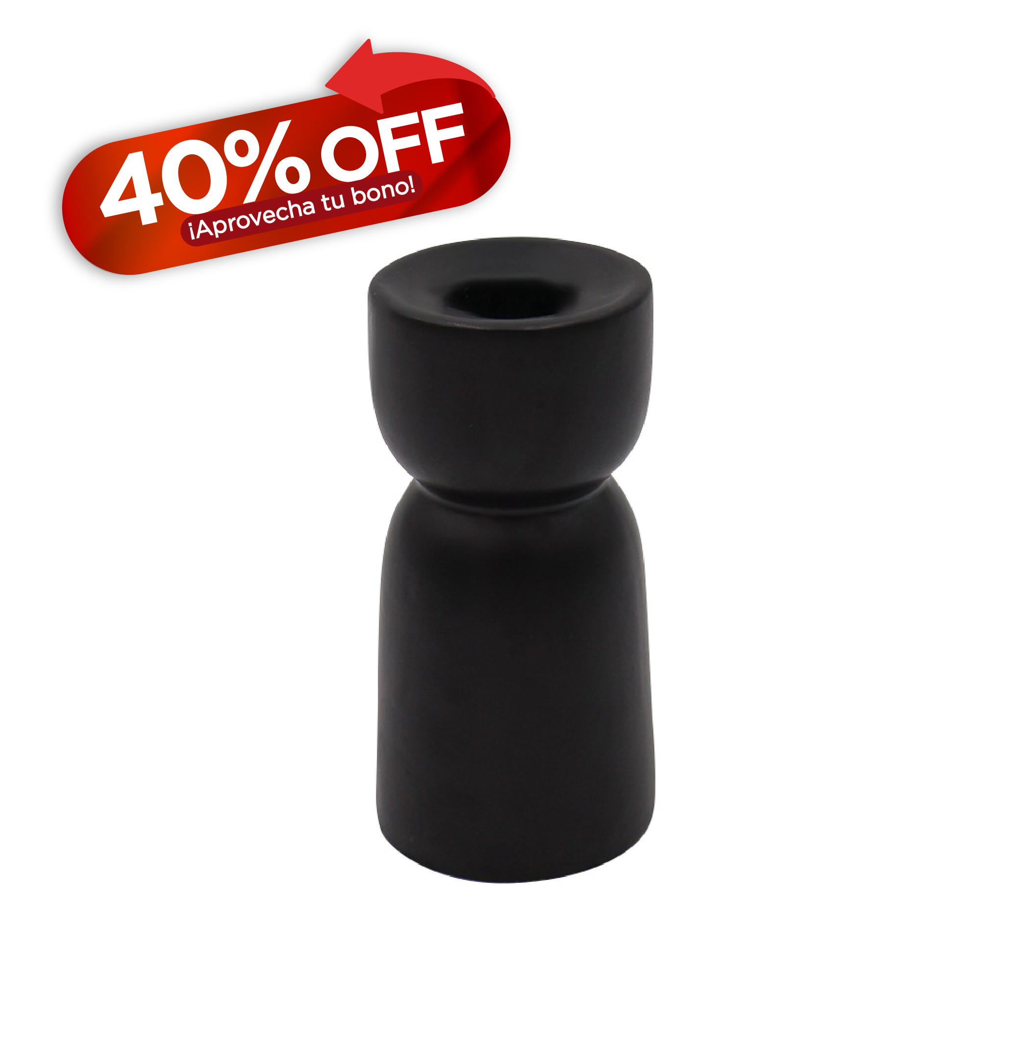 Candelero Peque&ntilde;o Negro
