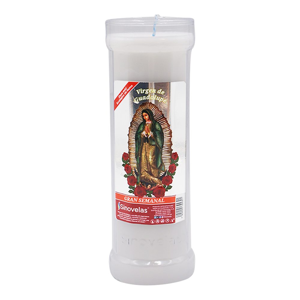 Veladora Gran Semanal Virgen de Guadalupe image number 0
