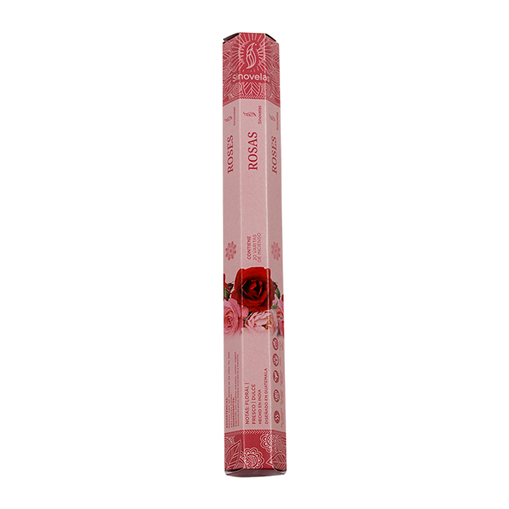 Incienso Rosas Empaque Hexagonal 20 u