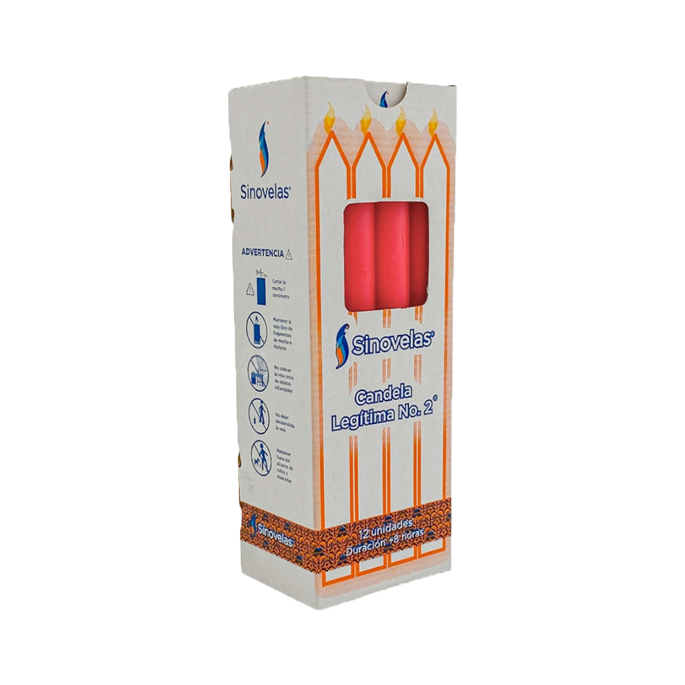 Candela Leg&iacute;tima No. 2 Rosada (12 u)