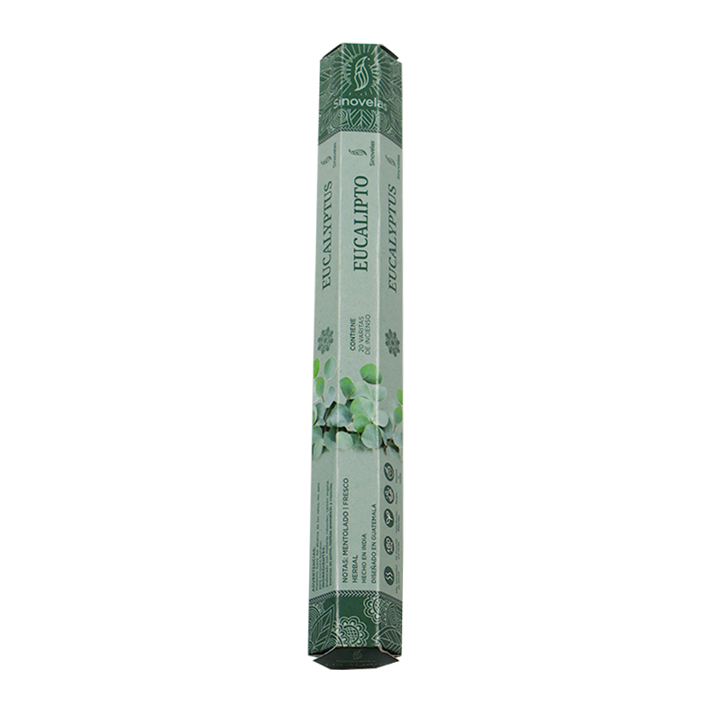 Incienso Eucalipto Empaque Hexagonal 20 u