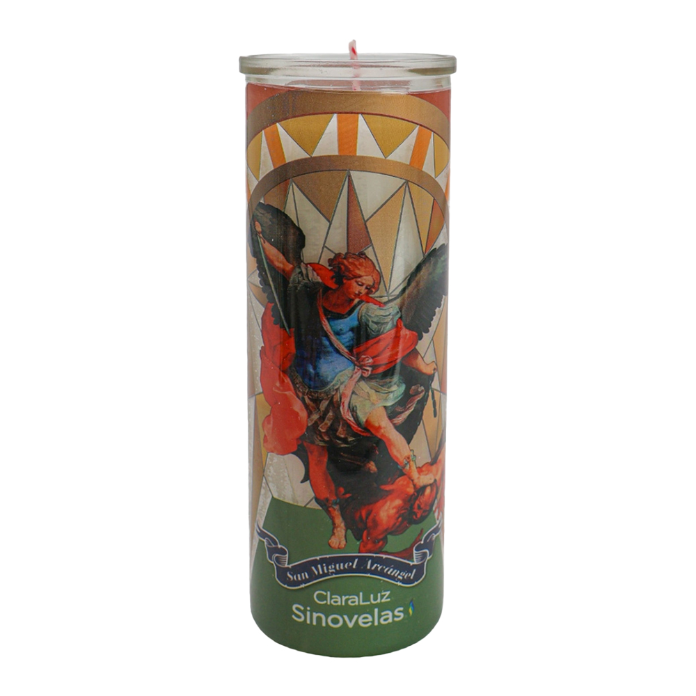 Veladora Vitro 077 San Miguel Arc&aacute;ngel