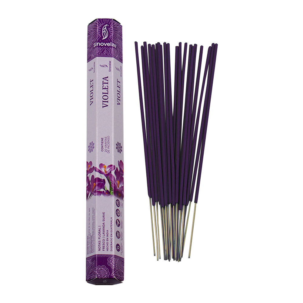 Incienso Violeta Empaque Hexagonal 20 u image number 1