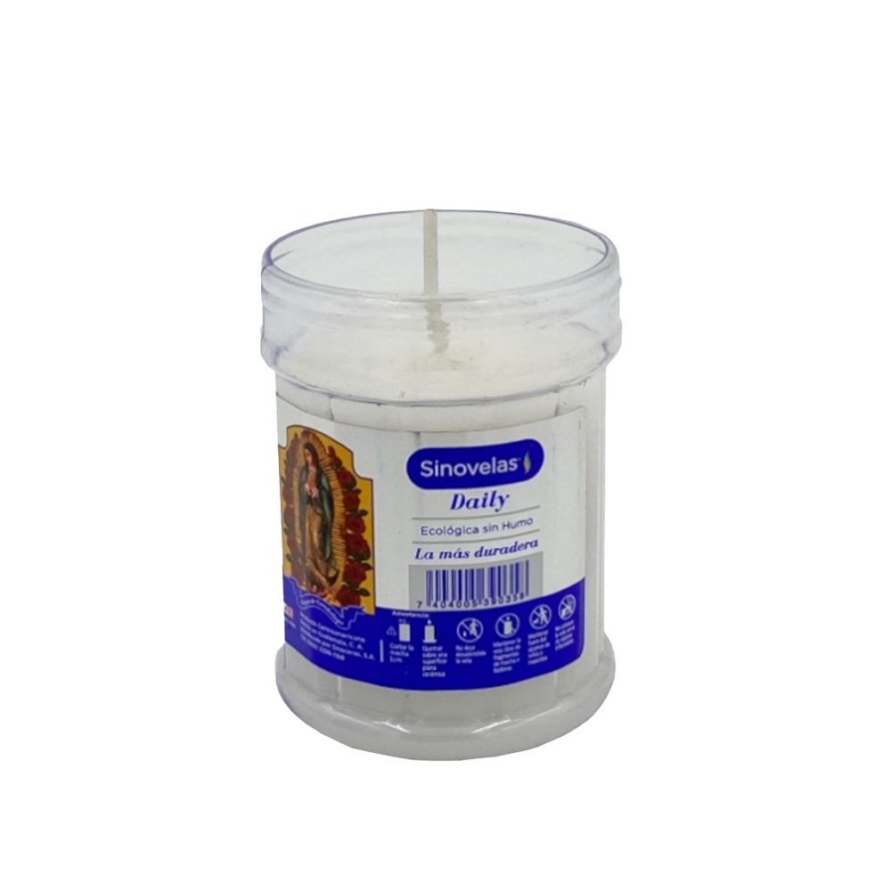 Veladora Daily Blanco Virgen de Guadalupe image number 3