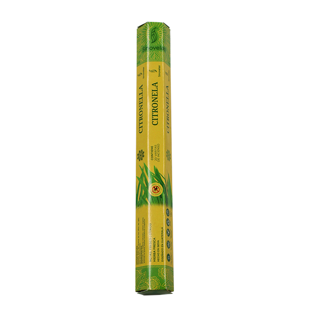 Incienso Citronela Empaque Hexagonal 20 u