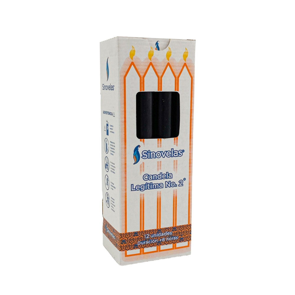 Candela Leg&iacute;tima No. 2 Negra (12 u)