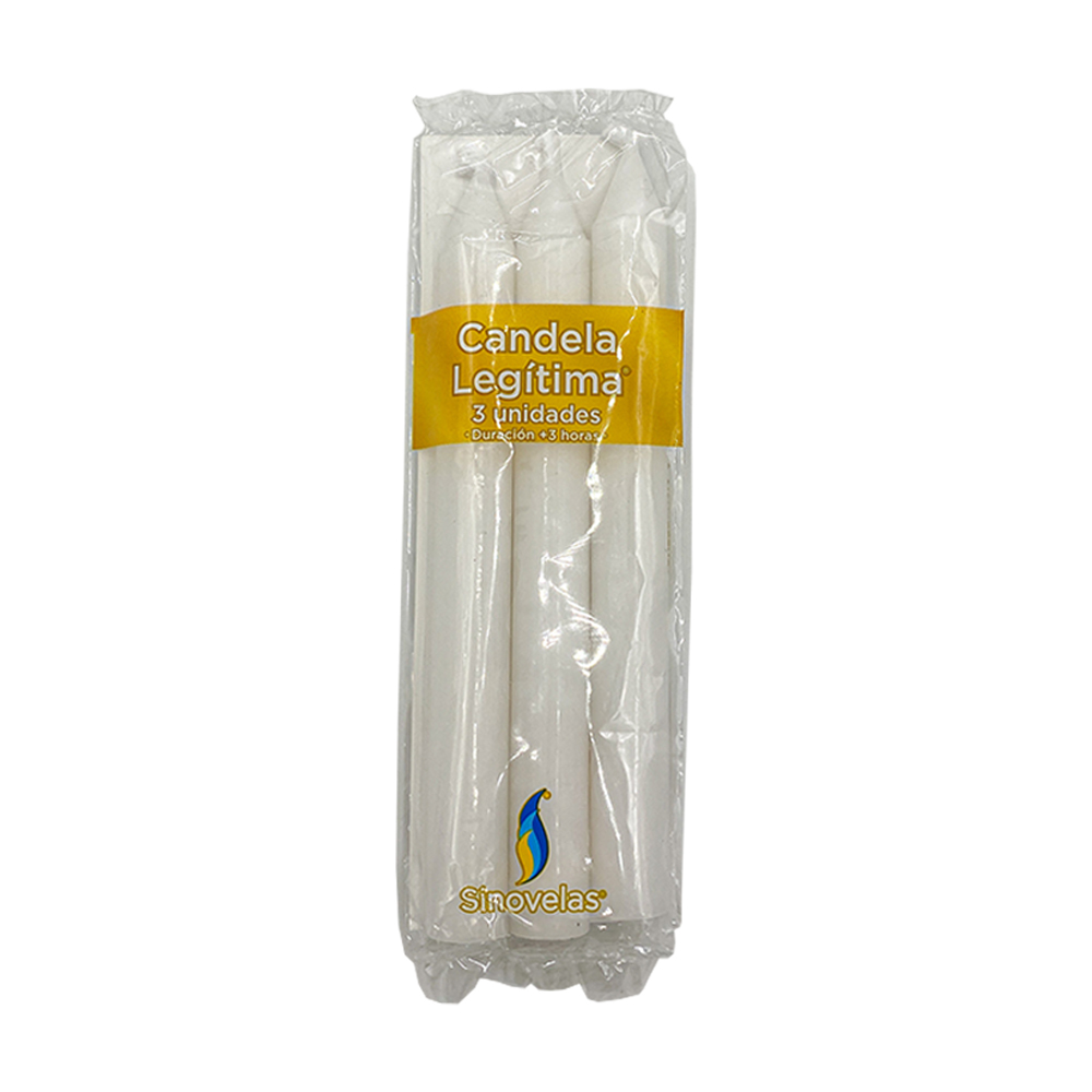 Candela Leg&iacute;tima No. 1 Blanca (3 u)