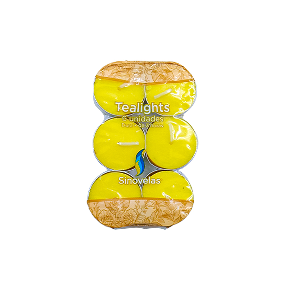 Veladora Tealight Citronela (6 unidades) image number 0