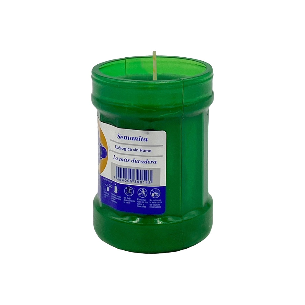 Veladora Semanita Verde image number 3