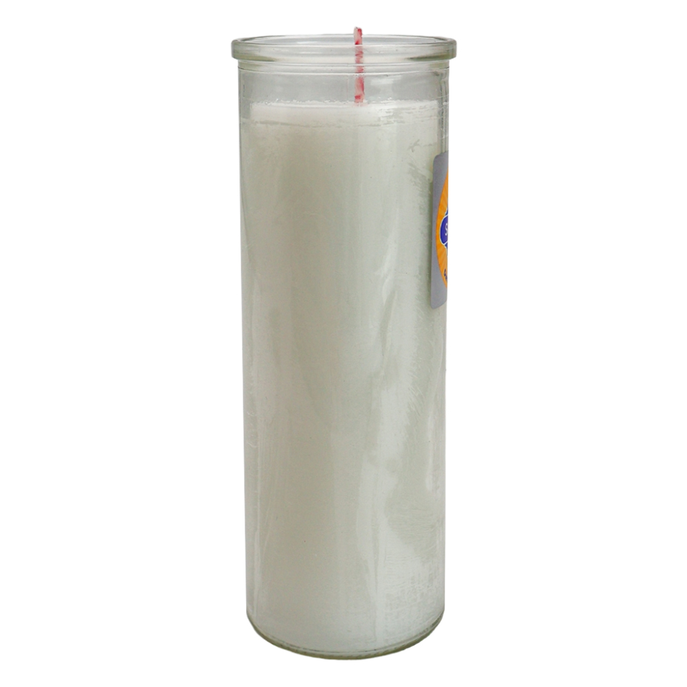 Veladora Vitro 077 Blanca image number 1