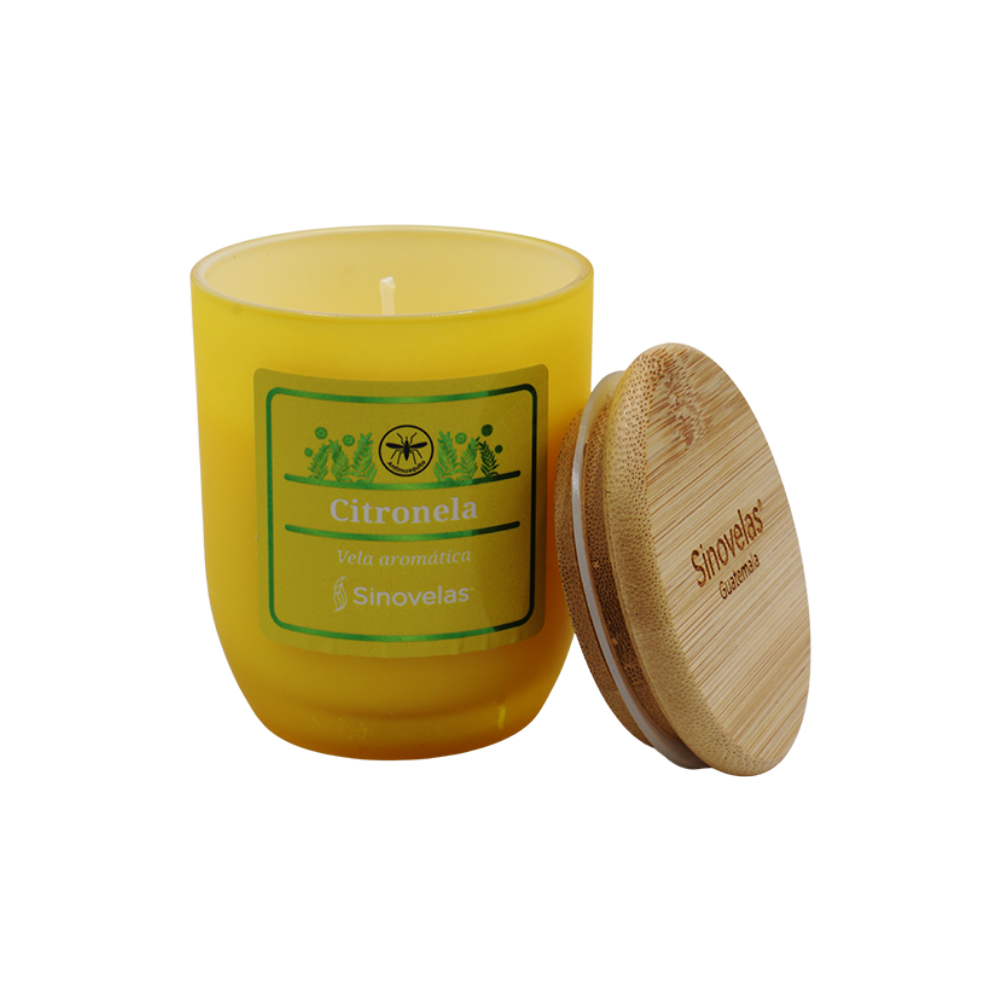 Veladora Tarrito Amarillo Citronela image number 1