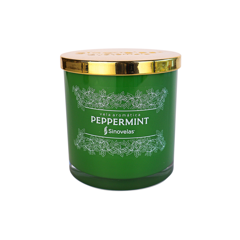 Veladora Tarro Verde Peppermint