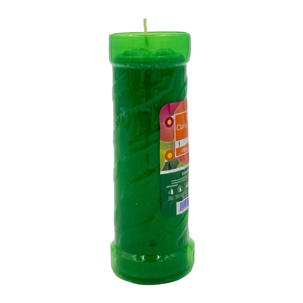 Veladora Claraluz Cl&aacute;sica Verde image number 1