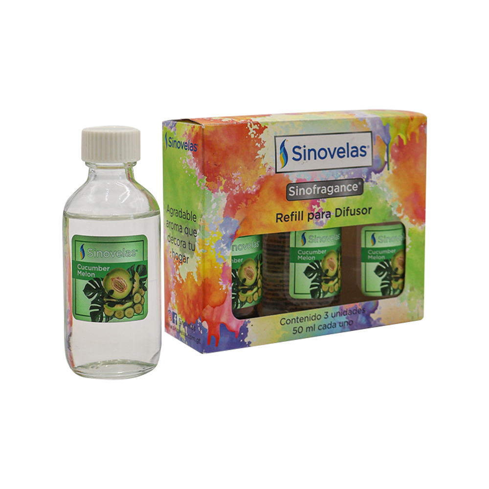 Eco Difusor Refill 3pack Cucumber Melon