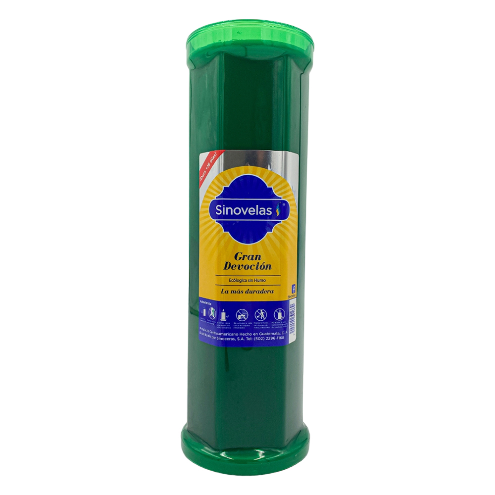 Veladora Gran Devoci&oacute;n Verde