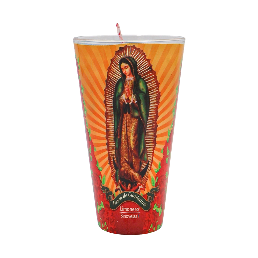 Veladora Limonero Virgen de Guadalupe