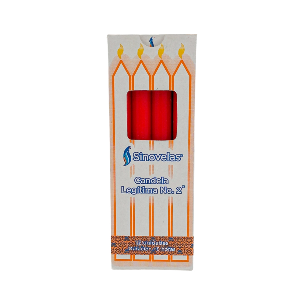 Candela Leg&iacute;tima No. 2 Roja (12 u)