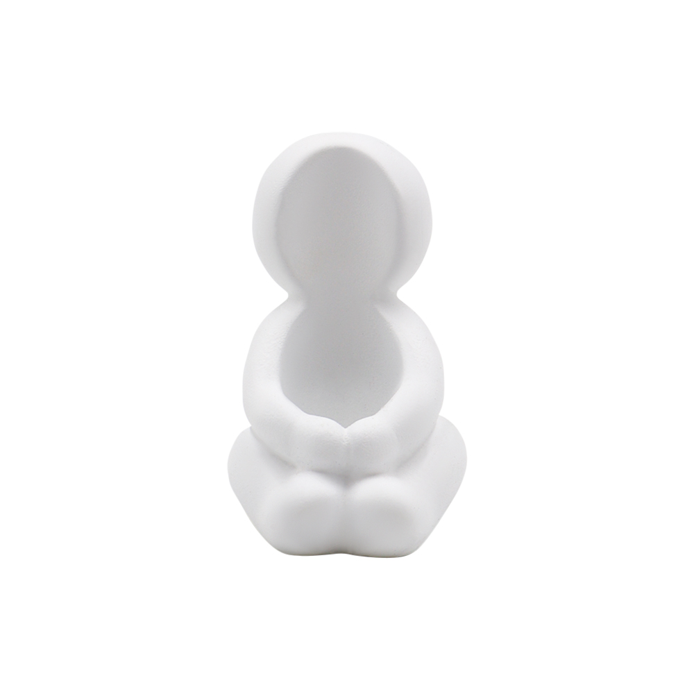 Candelero Figura Ni&ntilde;o Blanco