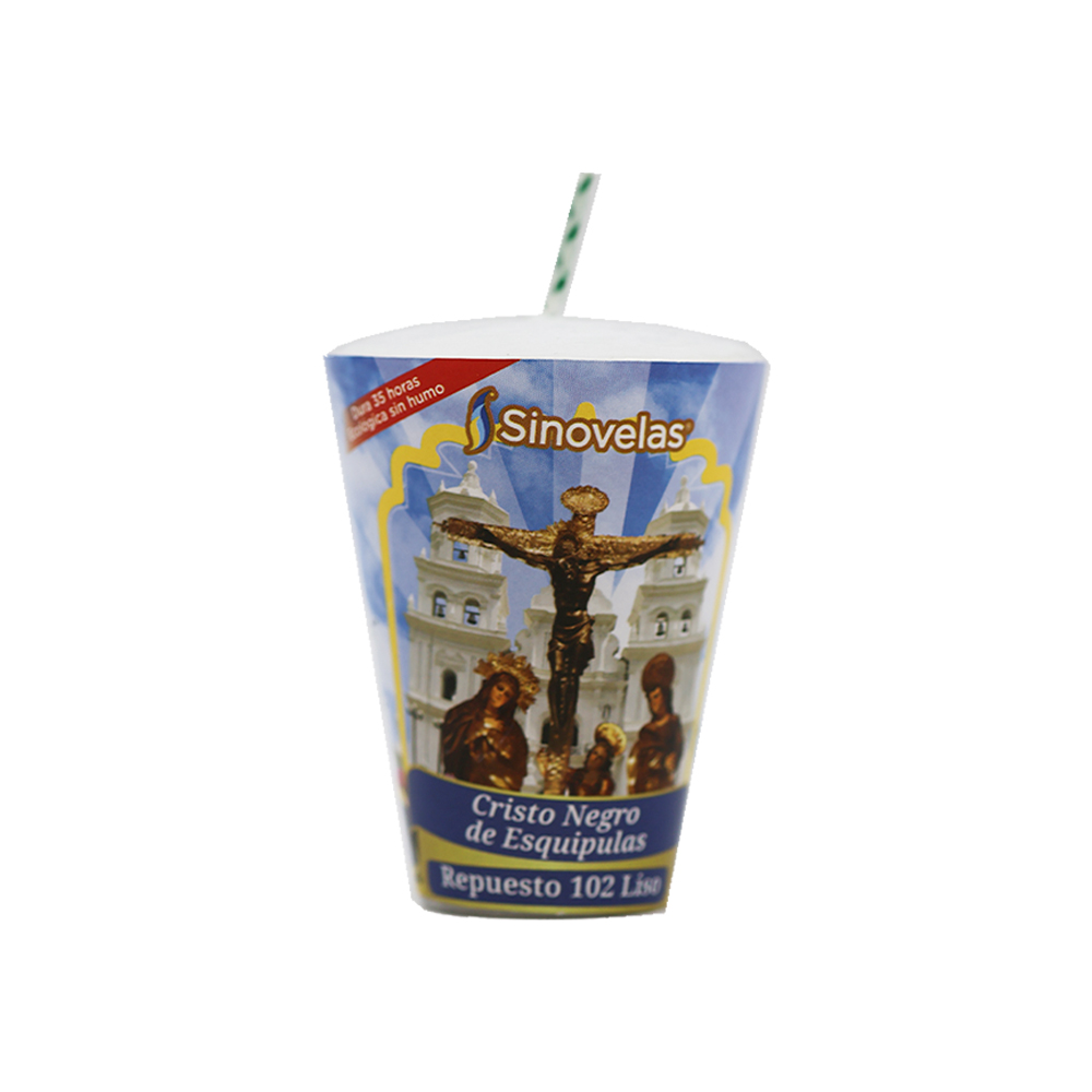 Veladora Repuesto 102 Liso Cristo de Esquipulas