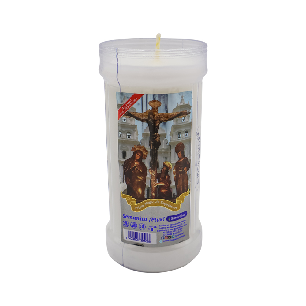 Veladora Sinovelas Semanita Plus Cristo Negro de Esquipulas image number 0