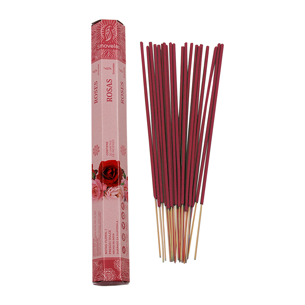 Incienso Rosas Empaque Hexagonal 20 u