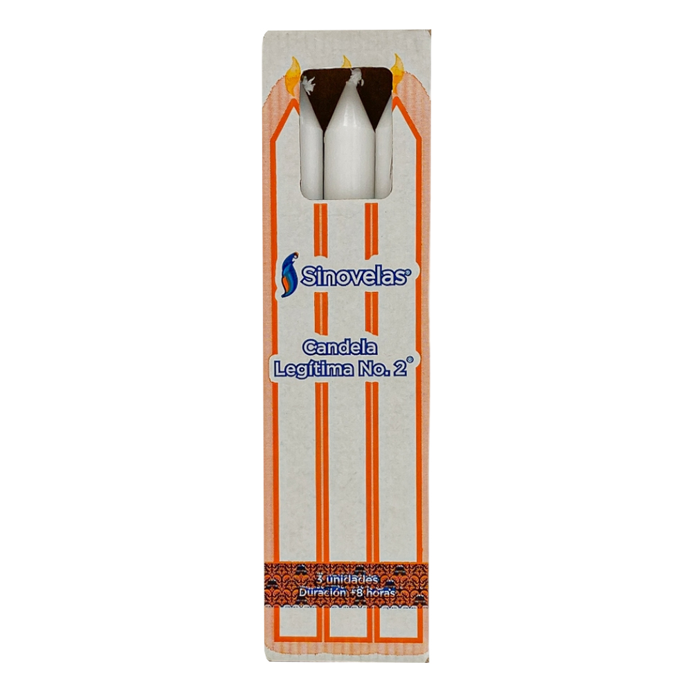 Candela Leg&iacute;tima No. 2 Blanca (3 u)