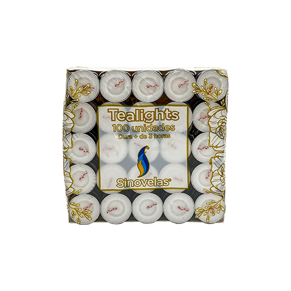 Veladora Tealight Blanca (100 u) image number 2