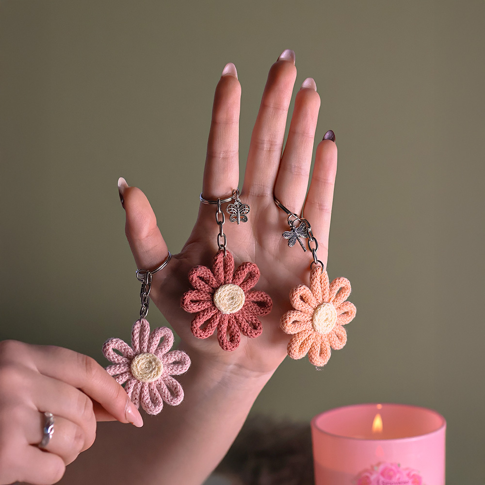 Llavero Flor Rosada image number 2