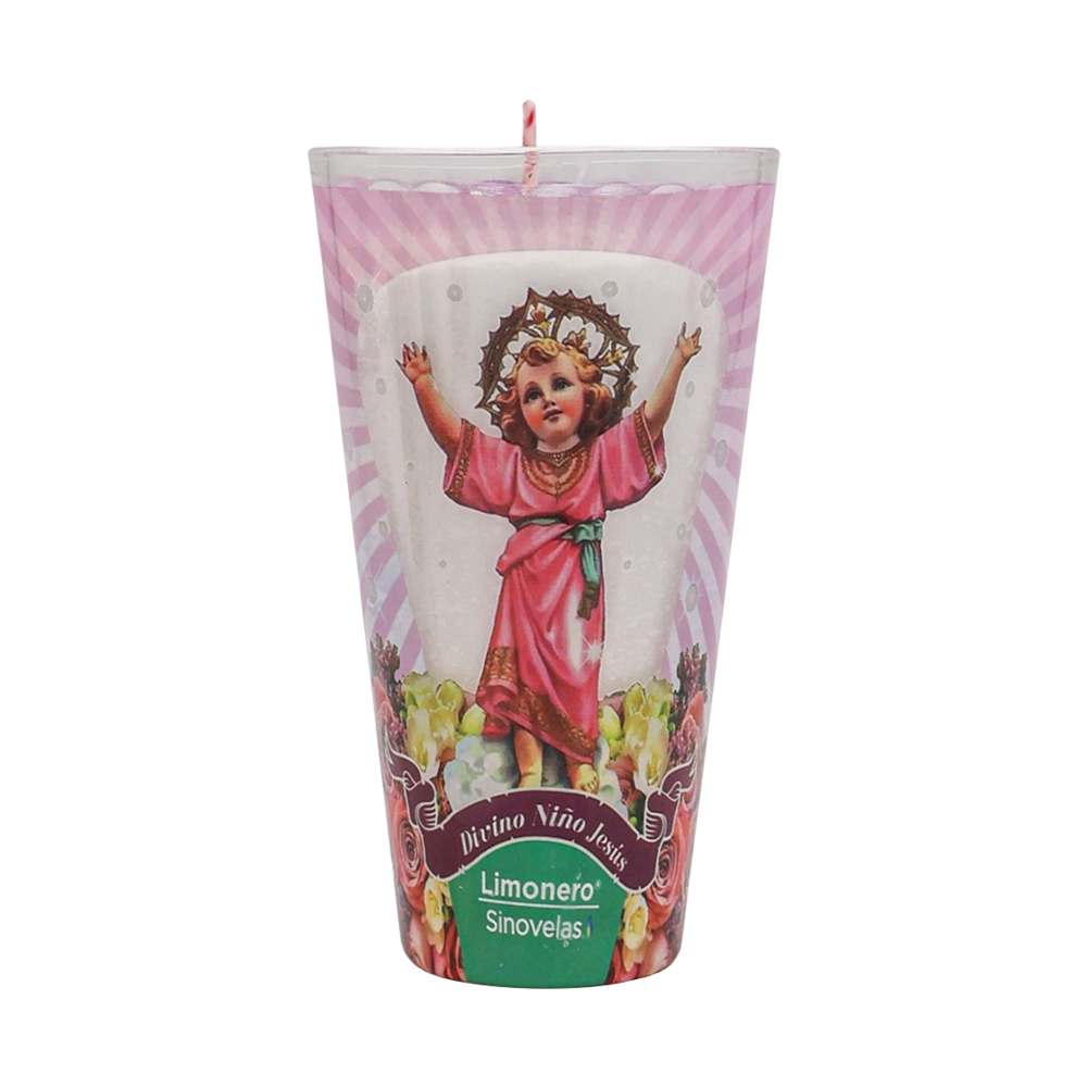 Veladora Limonero Divino Ni&ntilde;o Jes&uacute;s image number 0