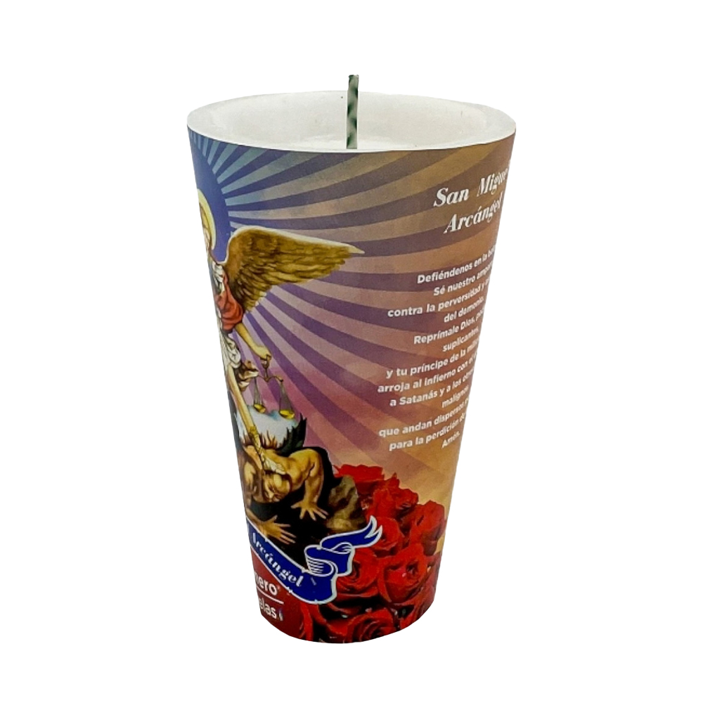 Veladora Repuesto Liso San Miguel Arc&aacute;ngel image number 3
