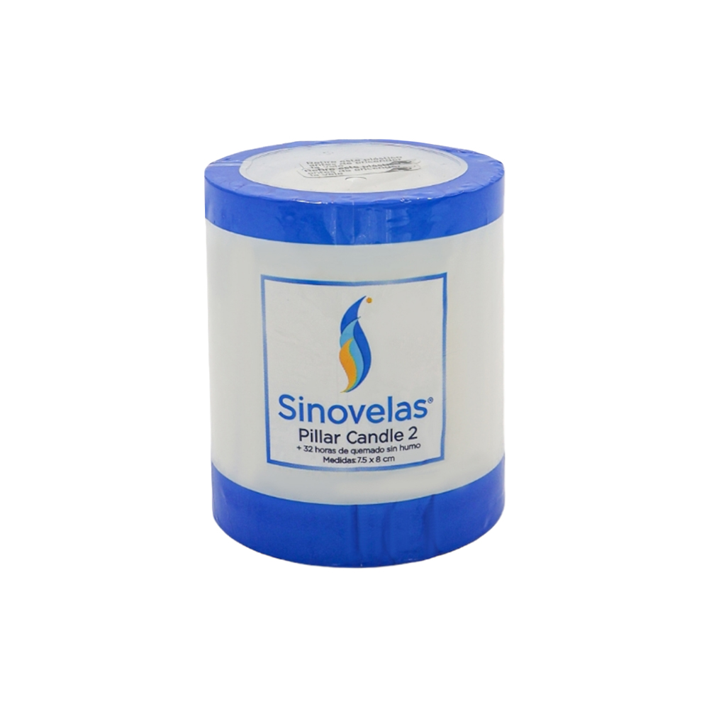 Veladora Pillar No. 2 Blanco