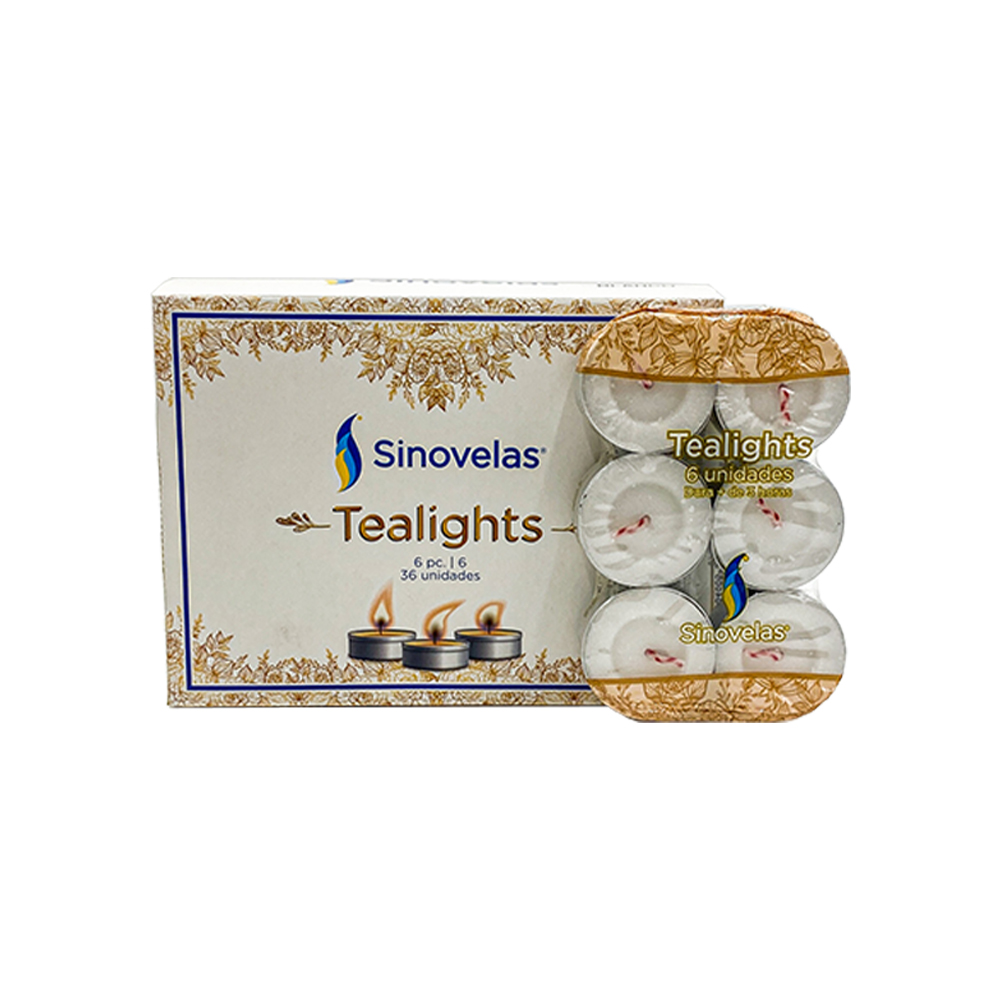 Veladora Tealight Blanca (6 u)
