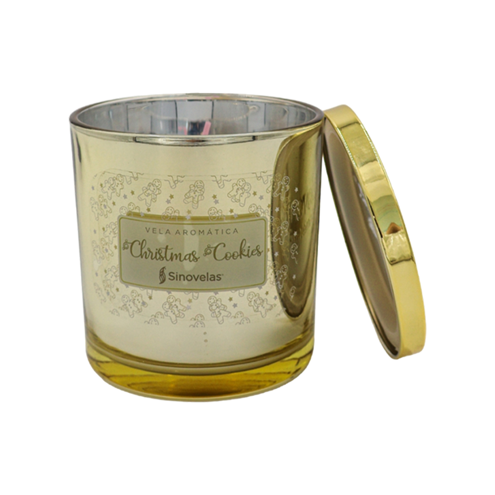 Veladora Tarro Metalizado Christmas Cookies image number 3