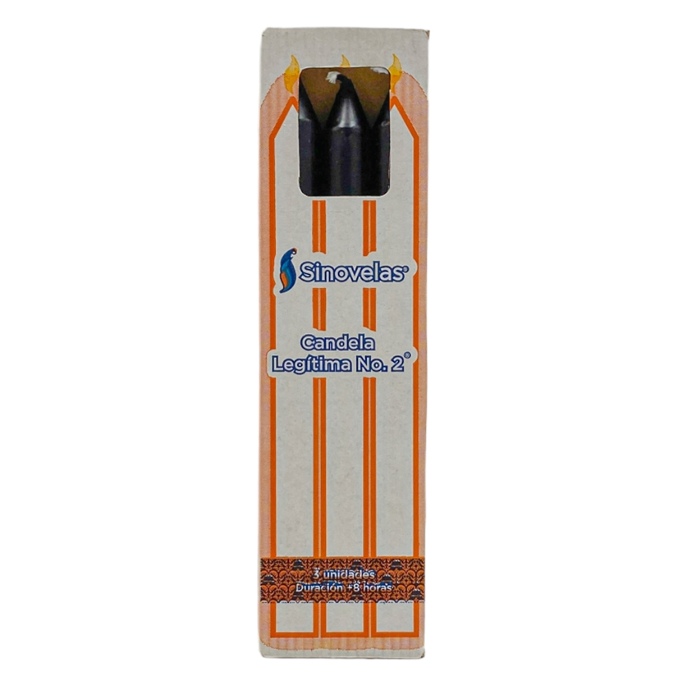 Candela Leg&iacute;tima No. 2 Negra (3 u)