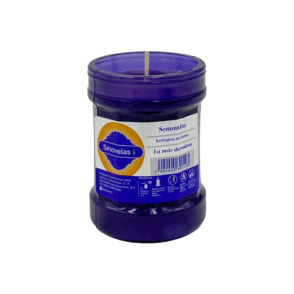 Veladora Semanita Morada