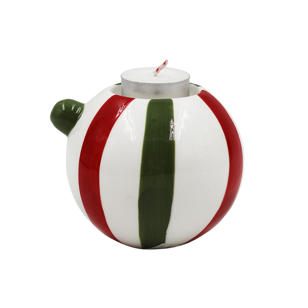Esfera Navide&ntilde;a Rayada para Tealight (6 rayas)