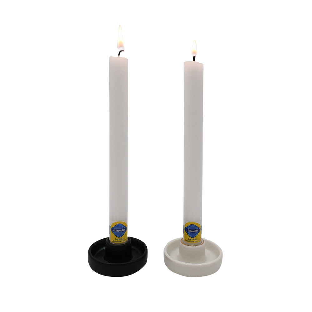 Candelero Plano Peque&ntilde;o Negro image number 1