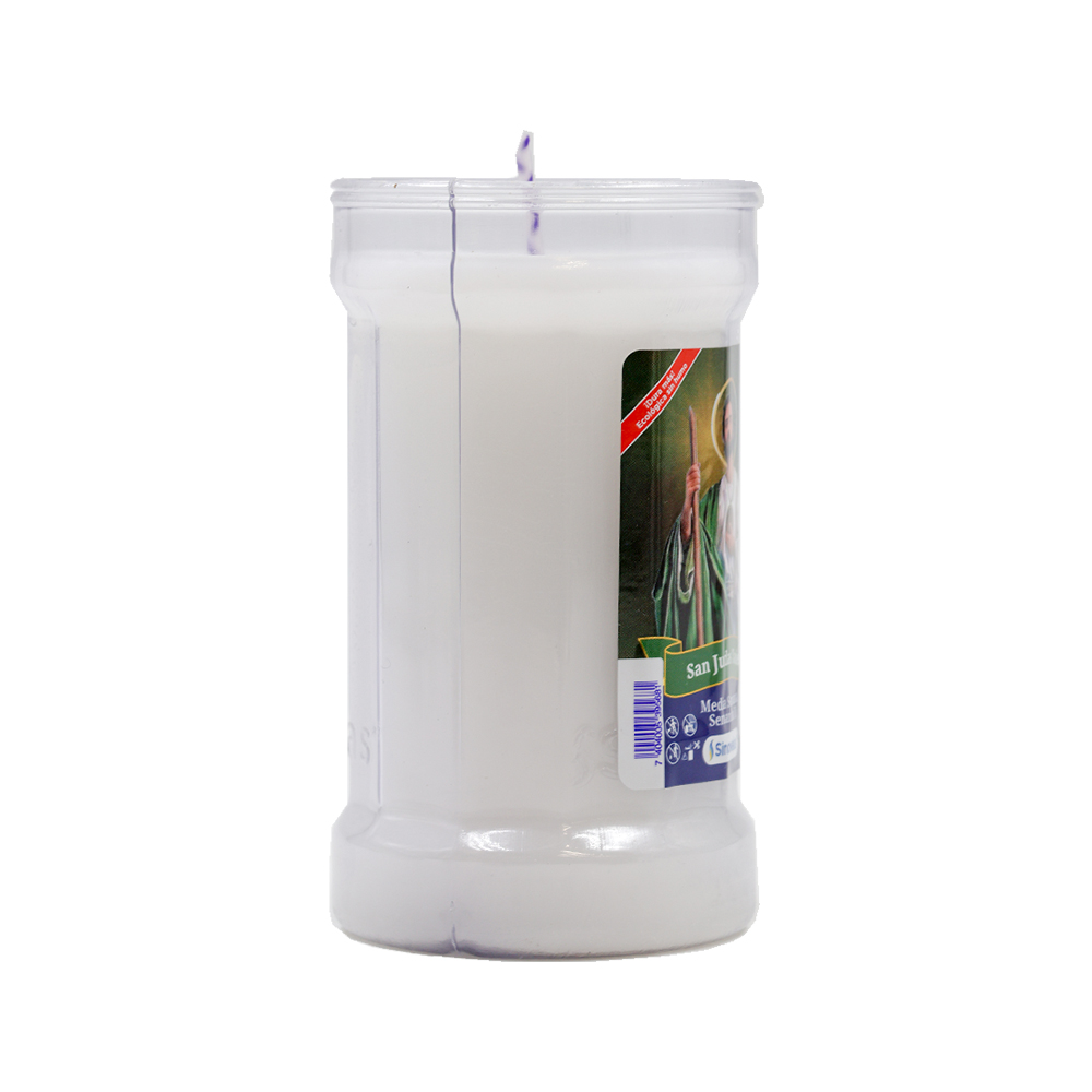 Veladora Semanita 2 Blanco San Judas Tadeo image number 1